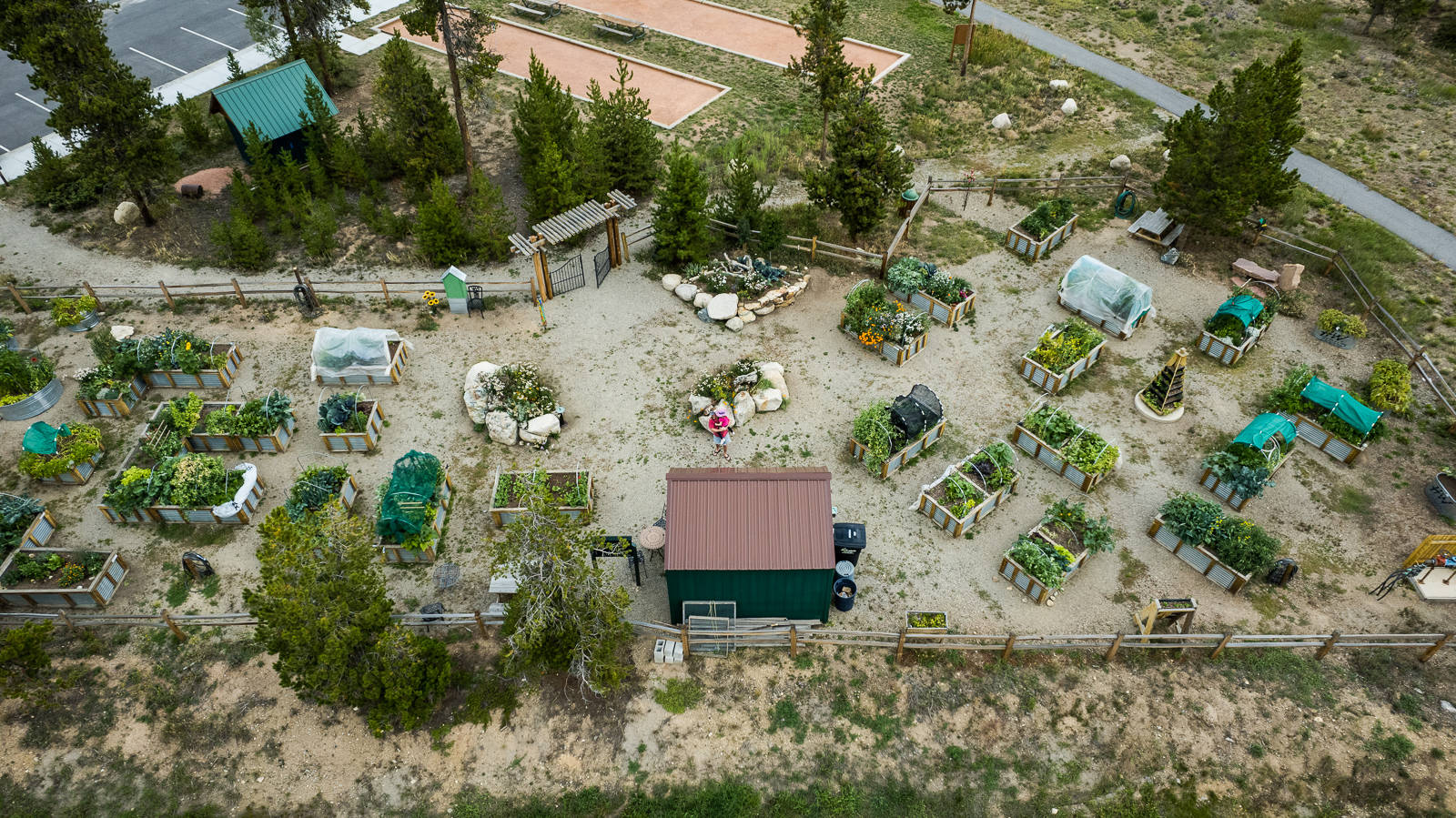 Leslie's Garden - aerial view