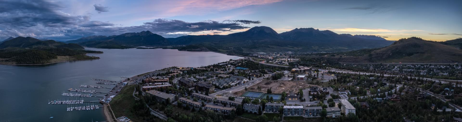 Drone Photo of Dillon and Peak One